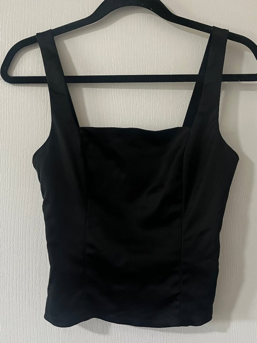 Abercrombie & Fitch Black Halter Silky Tank Cami Top Size Small